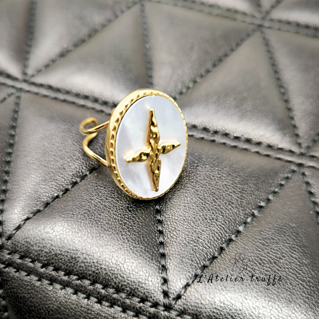 Bague Soléa Nacrée – Bohm - pierre naturelle