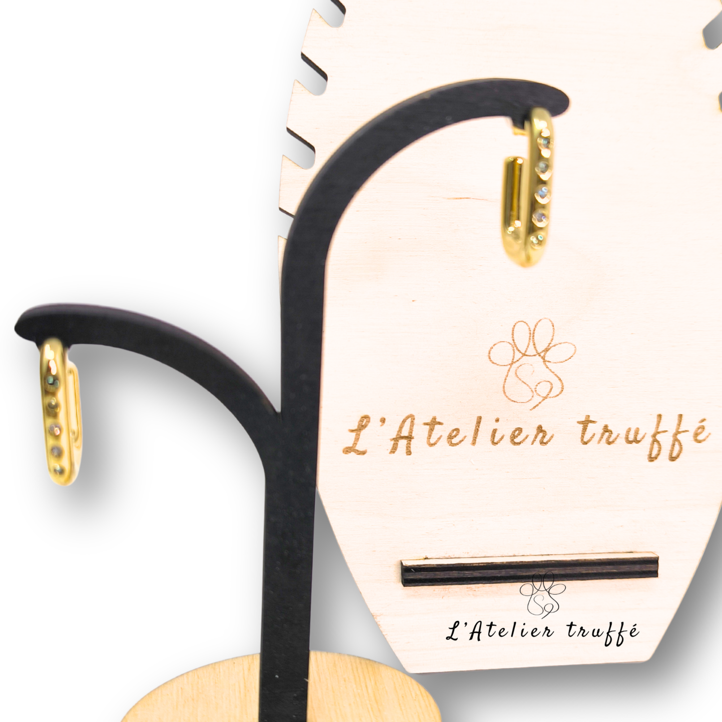 Boucles d’oreilles "Halo Doré" - Bohm Paris