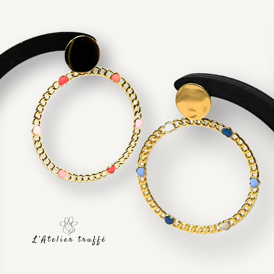 Boucles d’oreilles “Amour doré” – Bohm Paris