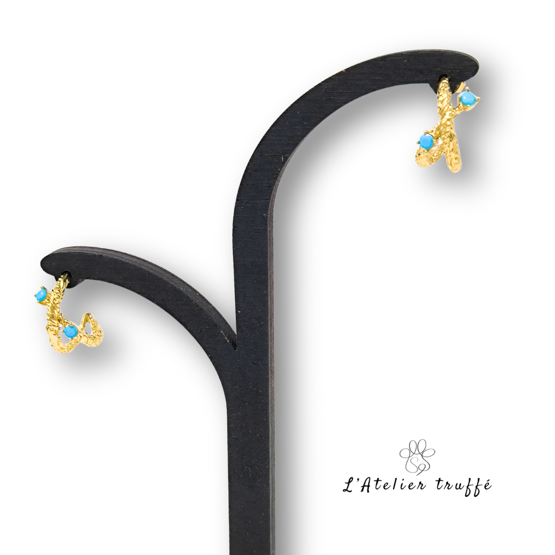 Boucles d’oreilles “Ciel d’Azur” – Bohm Paris