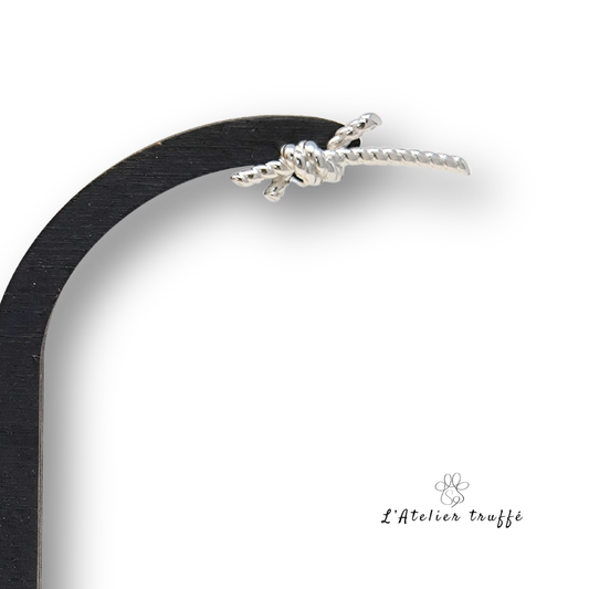 Boucles d’oreilles “Nœud d’Argent” – Bohm Paris