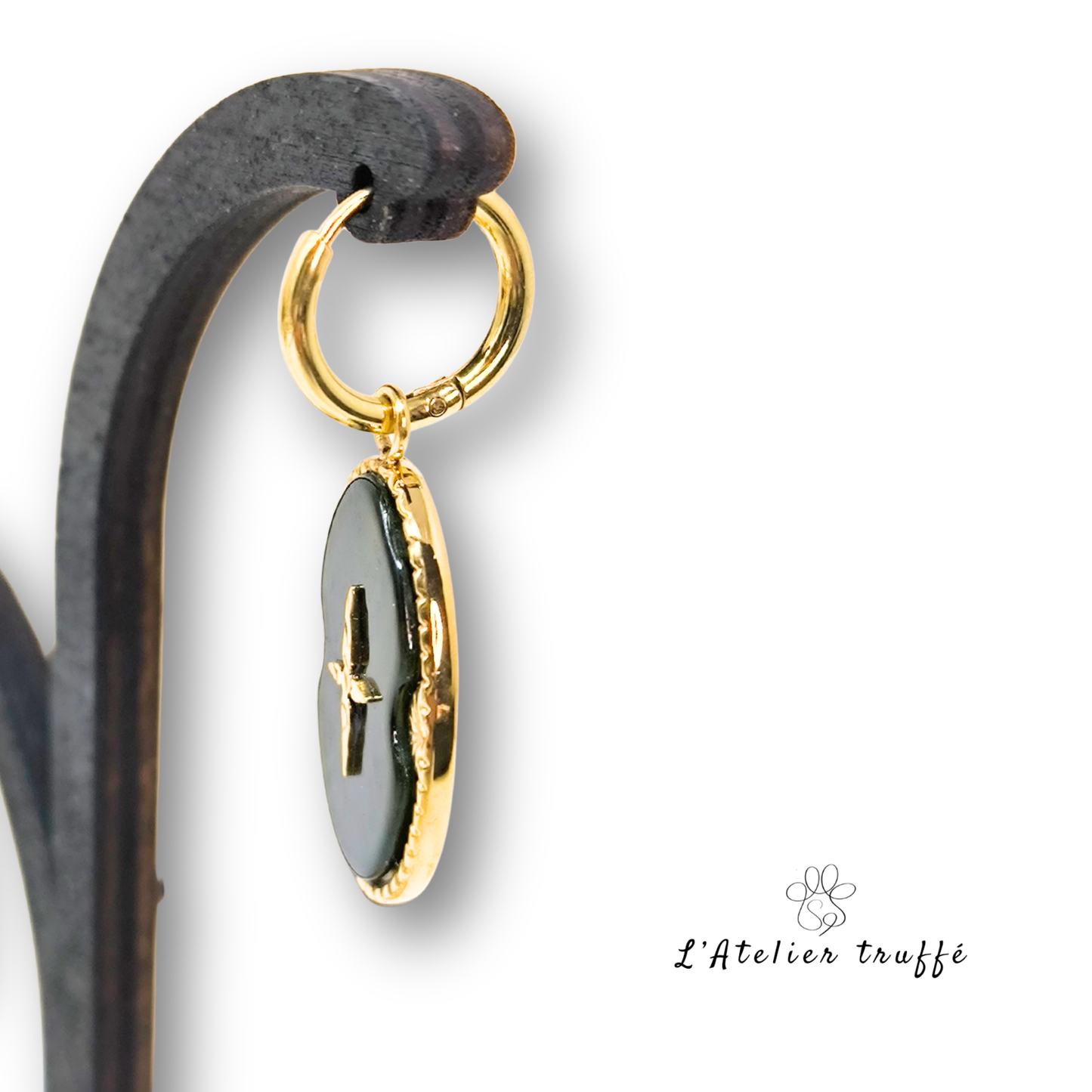 Boucles d’oreilles “Émeraude Céleste” – Bohm Paris