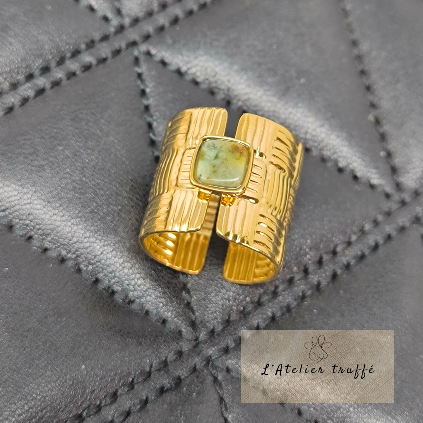 Bague “Capucine verte” – Bohm Paris