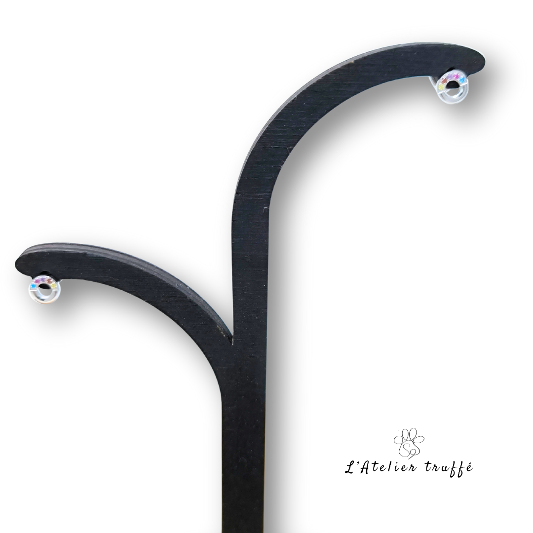 Boucles d’oreilles “Arc-en-Ciel Doré” – Bohm Paris