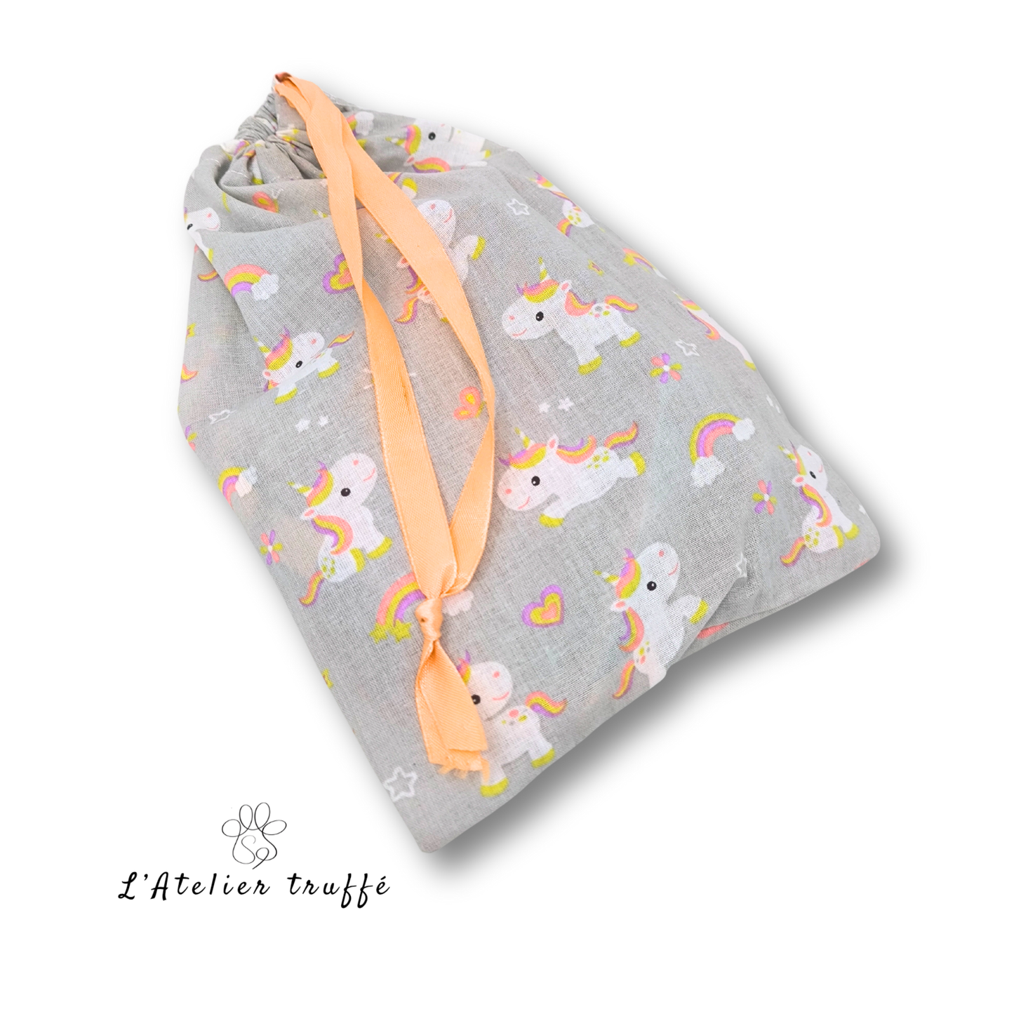 Lingettes “Petite Licorne” & Pochette création artisanale