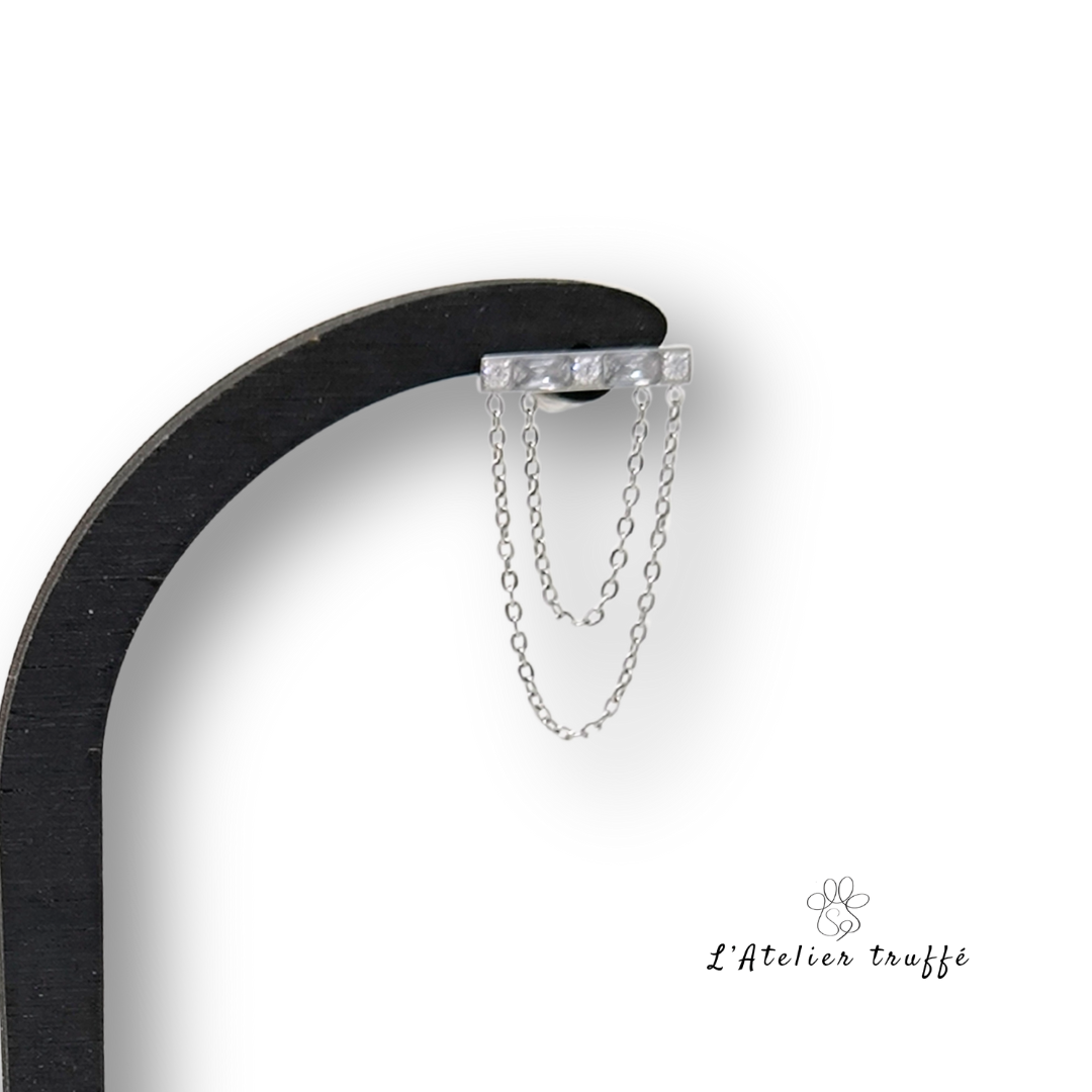 Boucles d’oreilles “Éclat Argenté” – Bohm Paris