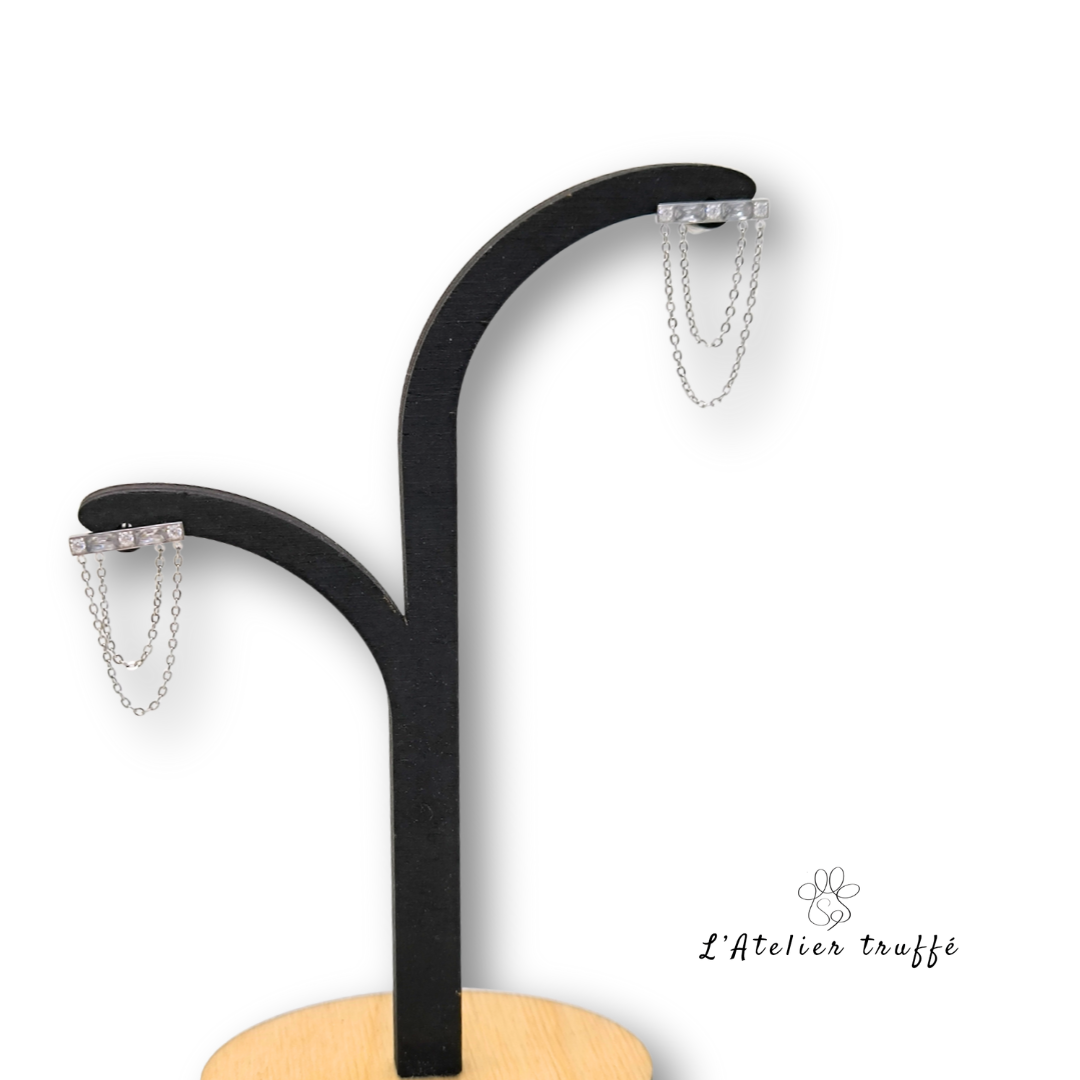 Boucles d’oreilles “Éclat Argenté” – Bohm Paris