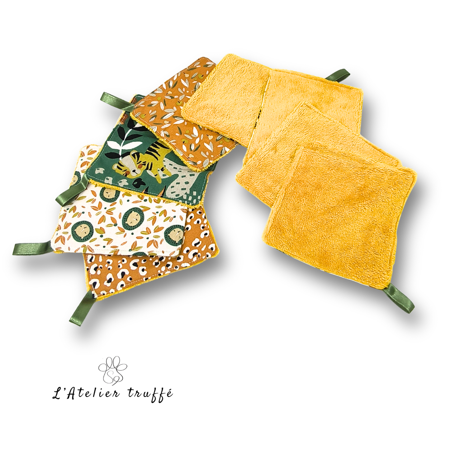 🐯 Lingettes “Petit Sauvage” – Création artisanale unique