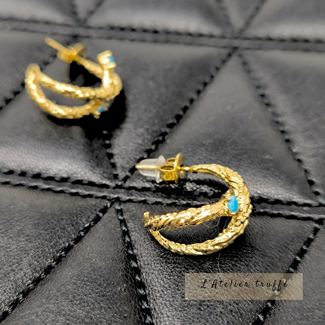 Boucles d’oreilles “Ciel d’Azur” – Bohm Paris