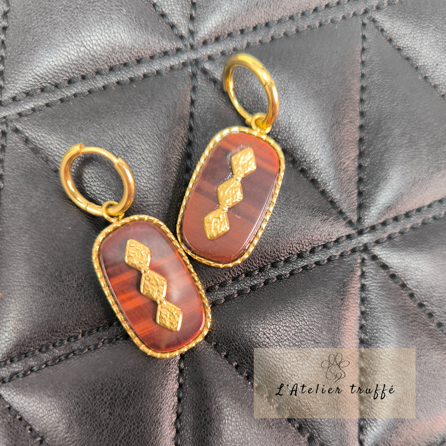 Boucles d’oreilles "Soléa Dorée" - Bohm Paris