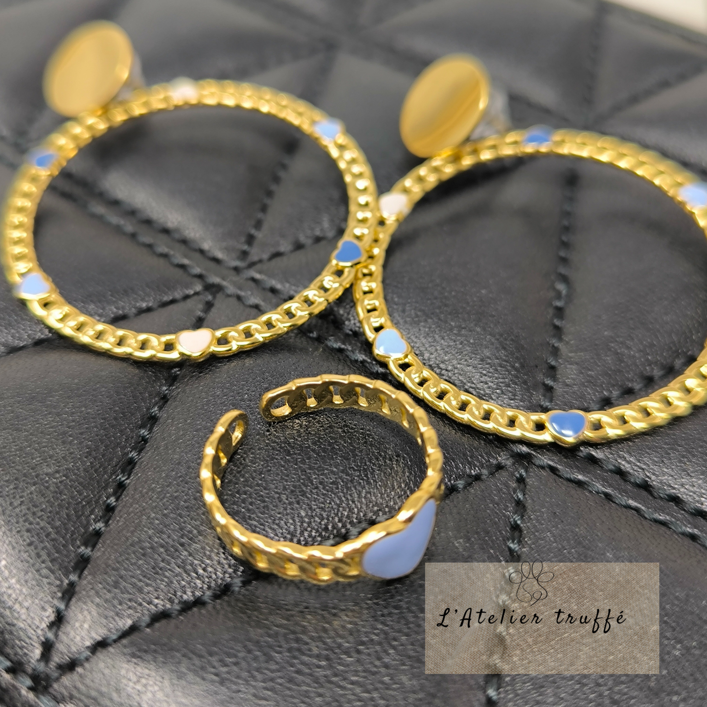 Boucles d’oreilles “Amour doré” – Bohm Paris