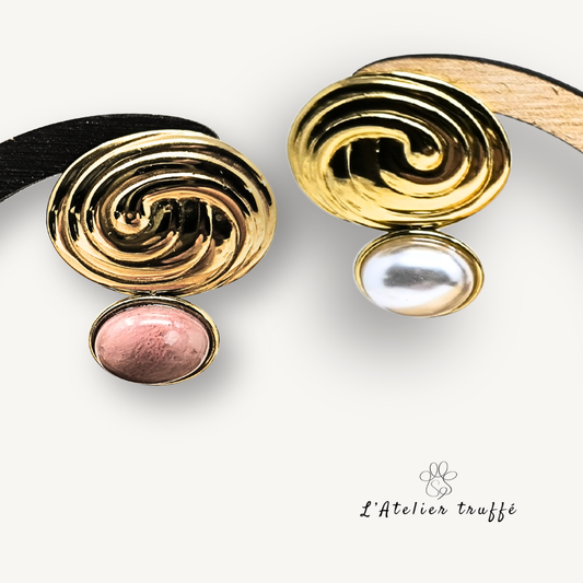 Boucles d’oreilles "Élégance" - Bohm Paris - pierre naturelle