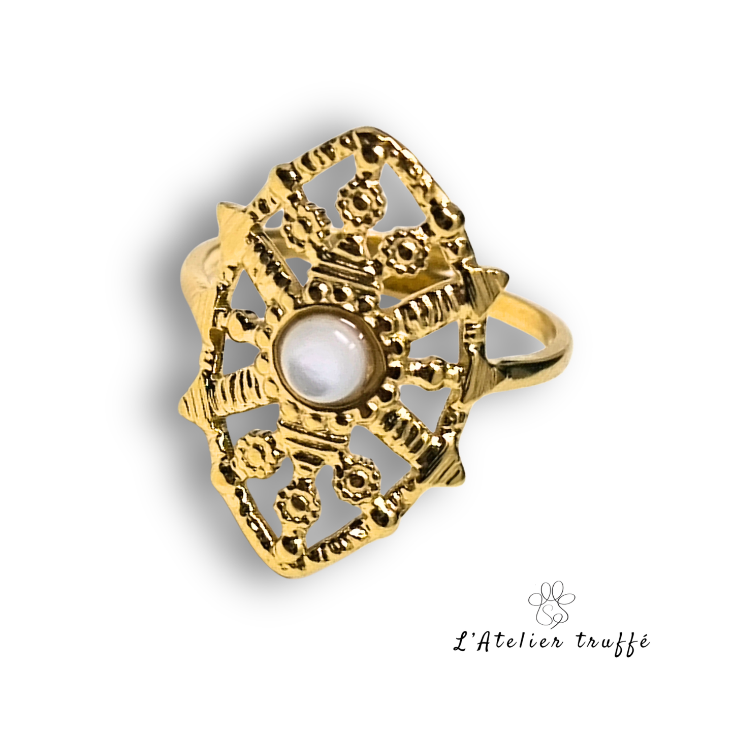 Bague Élégia Blanche – Bohm Paris