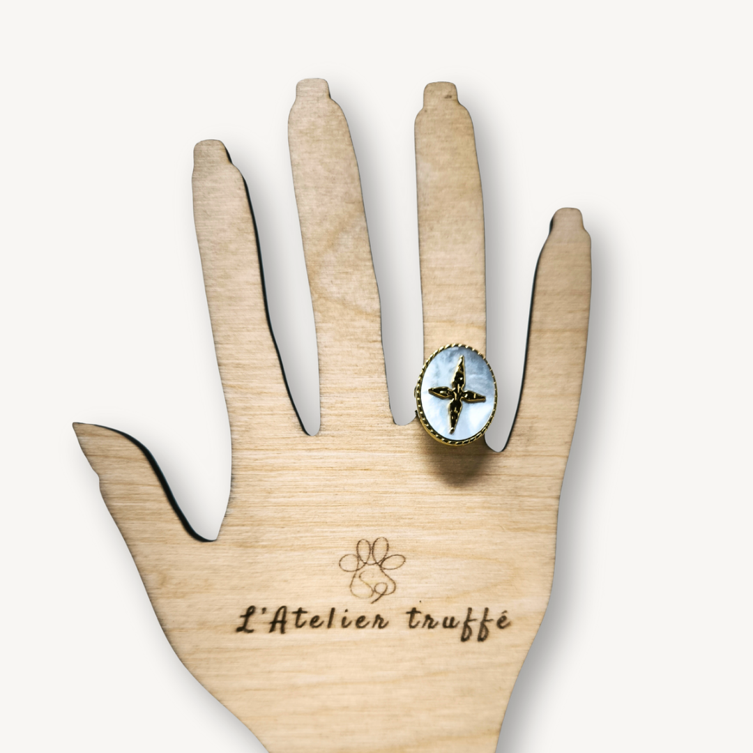 Bague Soléa Nacrée – Bohm - pierre naturelle