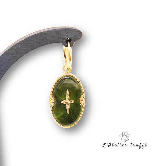 Boucles d’oreilles “Émeraude Céleste” – Bohm Paris