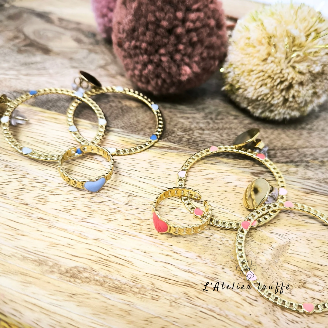 Boucles d’oreilles “Amour doré” – Bohm Paris