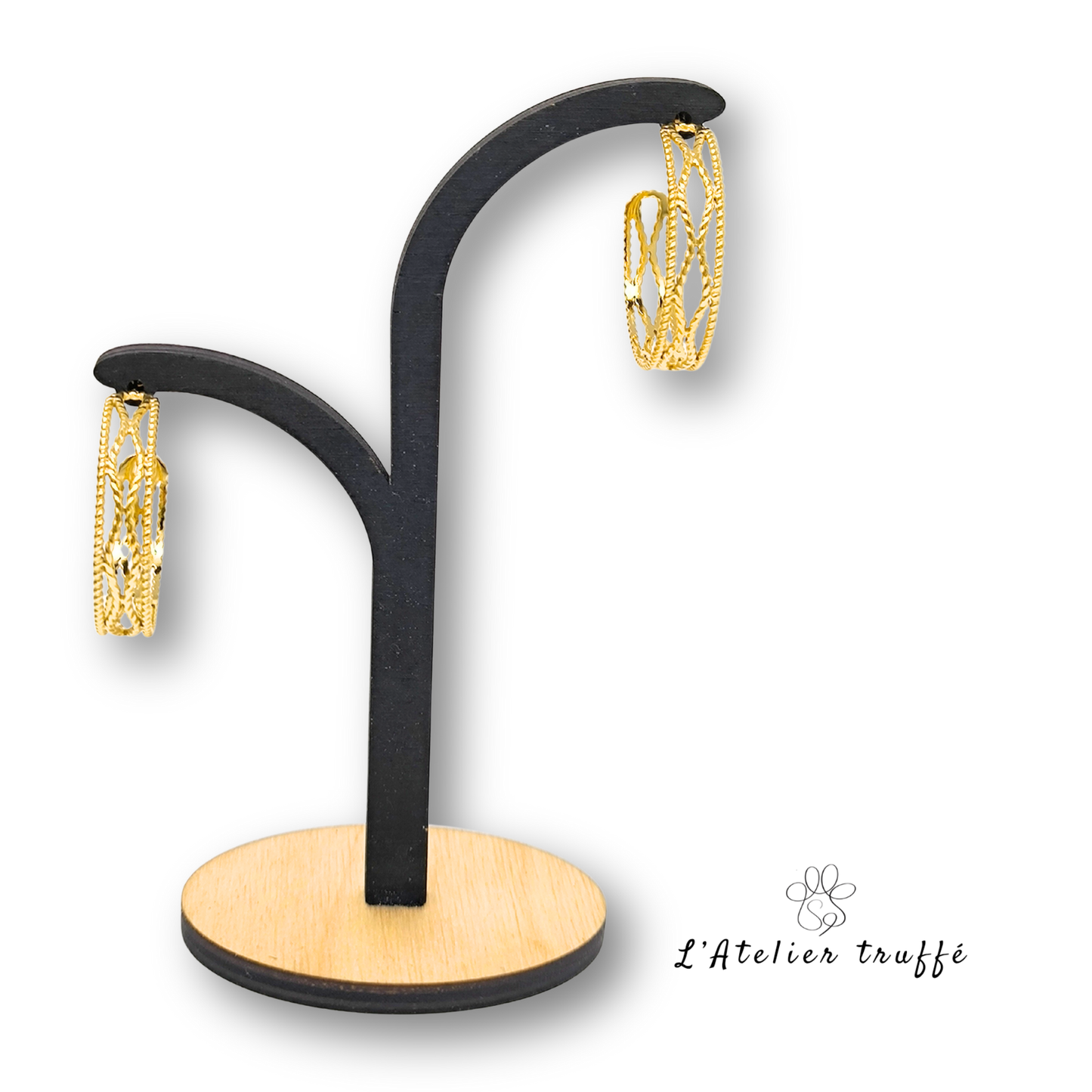 Boucles d’oreilles "Éclat Doré" – Bohm Paris