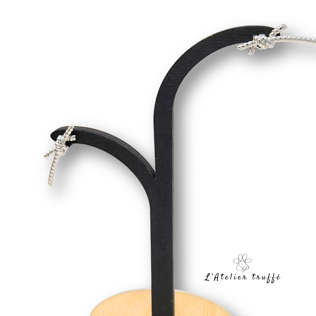 Boucles d’oreilles “Nœud d’Argent” – Bohm Paris