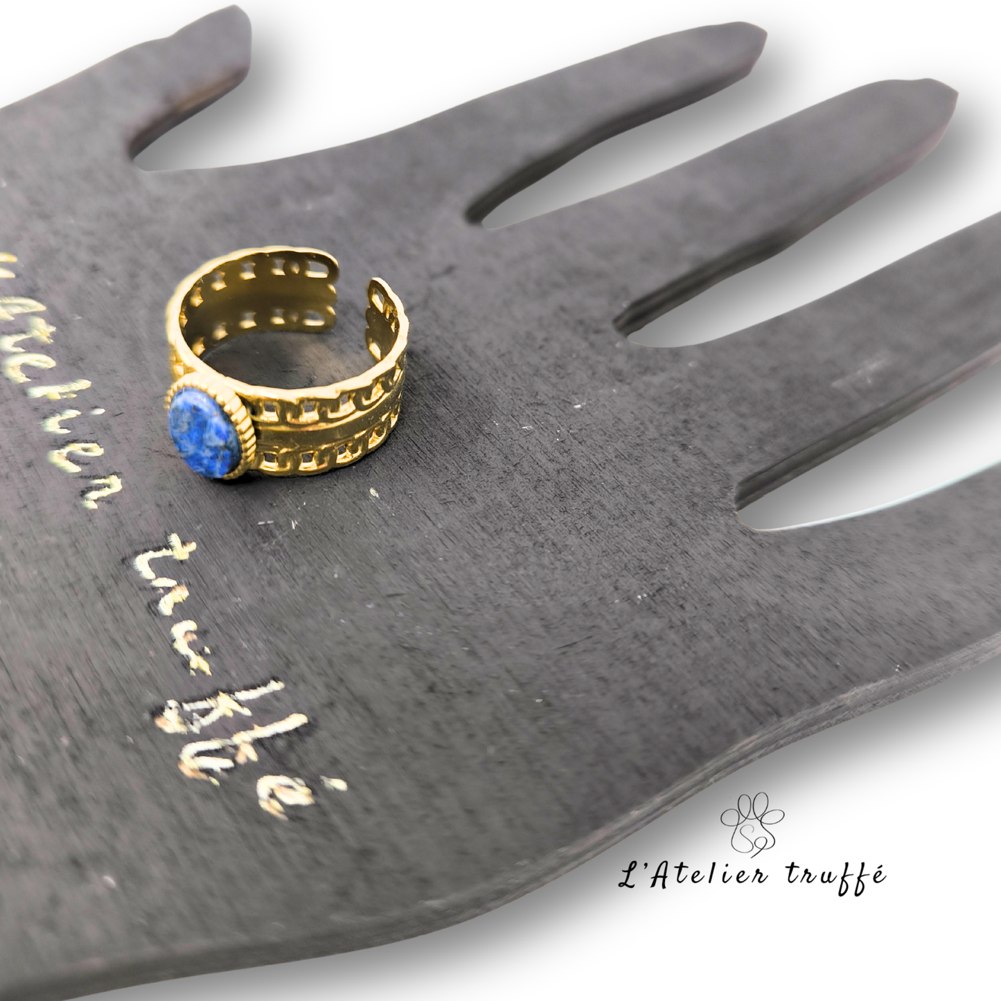 Bague "Lapis Dorée" – Bohm Paris