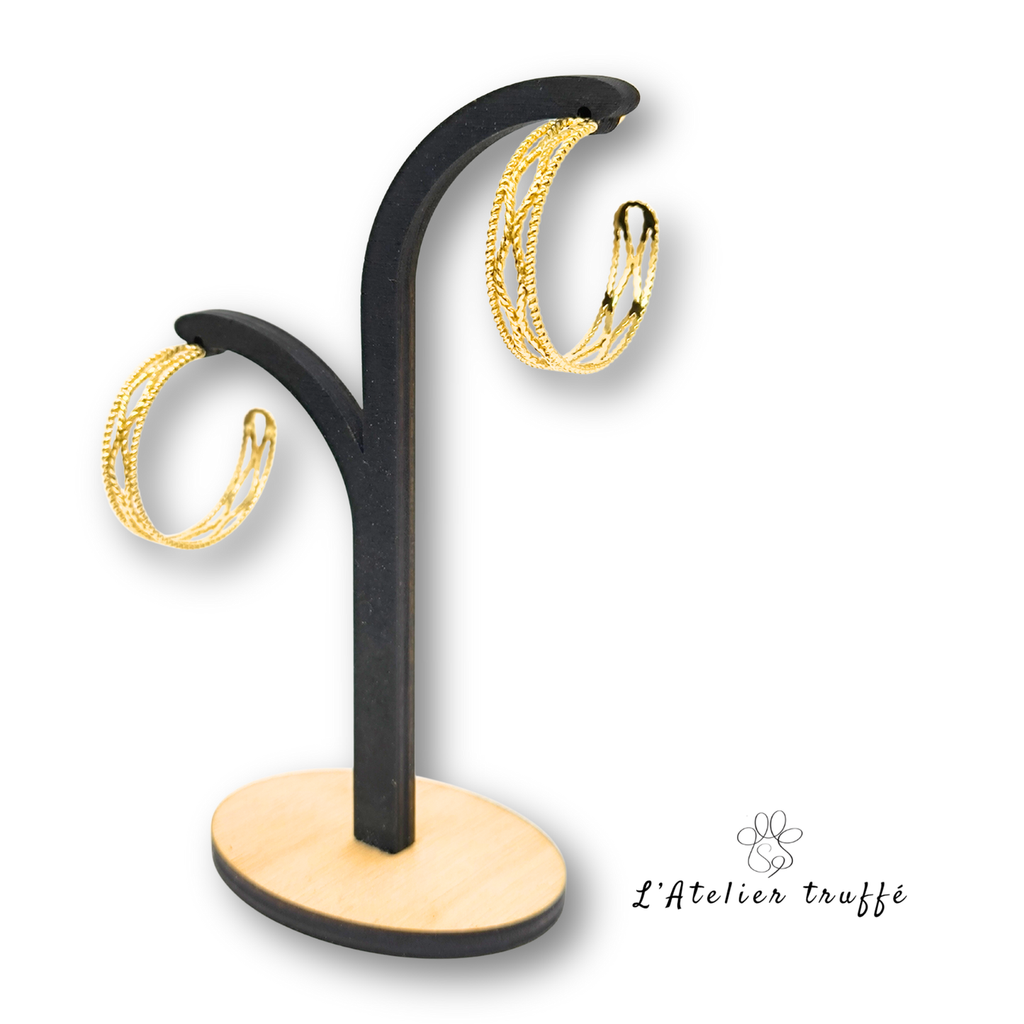 Boucles d’oreilles "Éclat Doré" – Bohm Paris