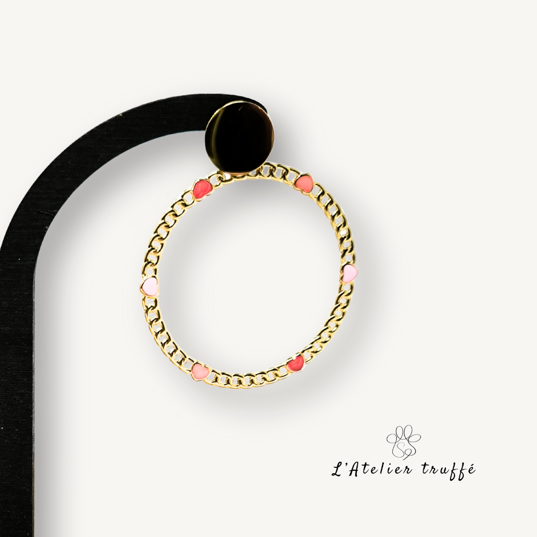 Boucles d’oreilles “Amour doré” – Bohm Paris