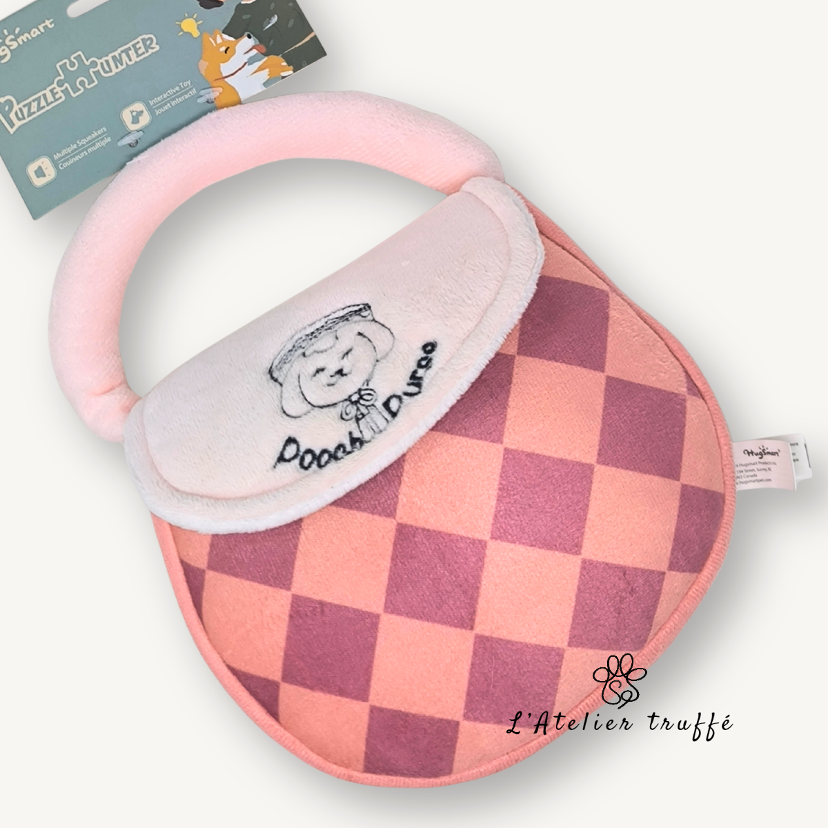 👜 Jouet kawaii pour chien – Sac à main & accessoires (pouet)