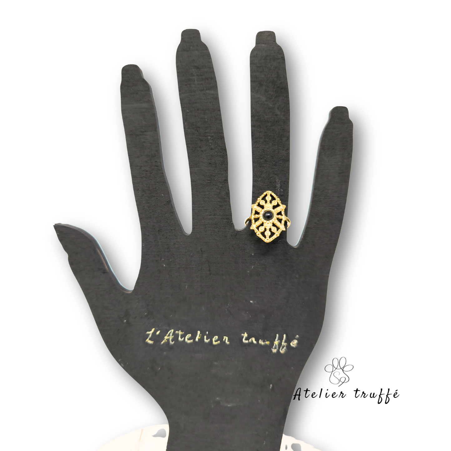 Bague "Élégia Noire" – Bohm Paris
