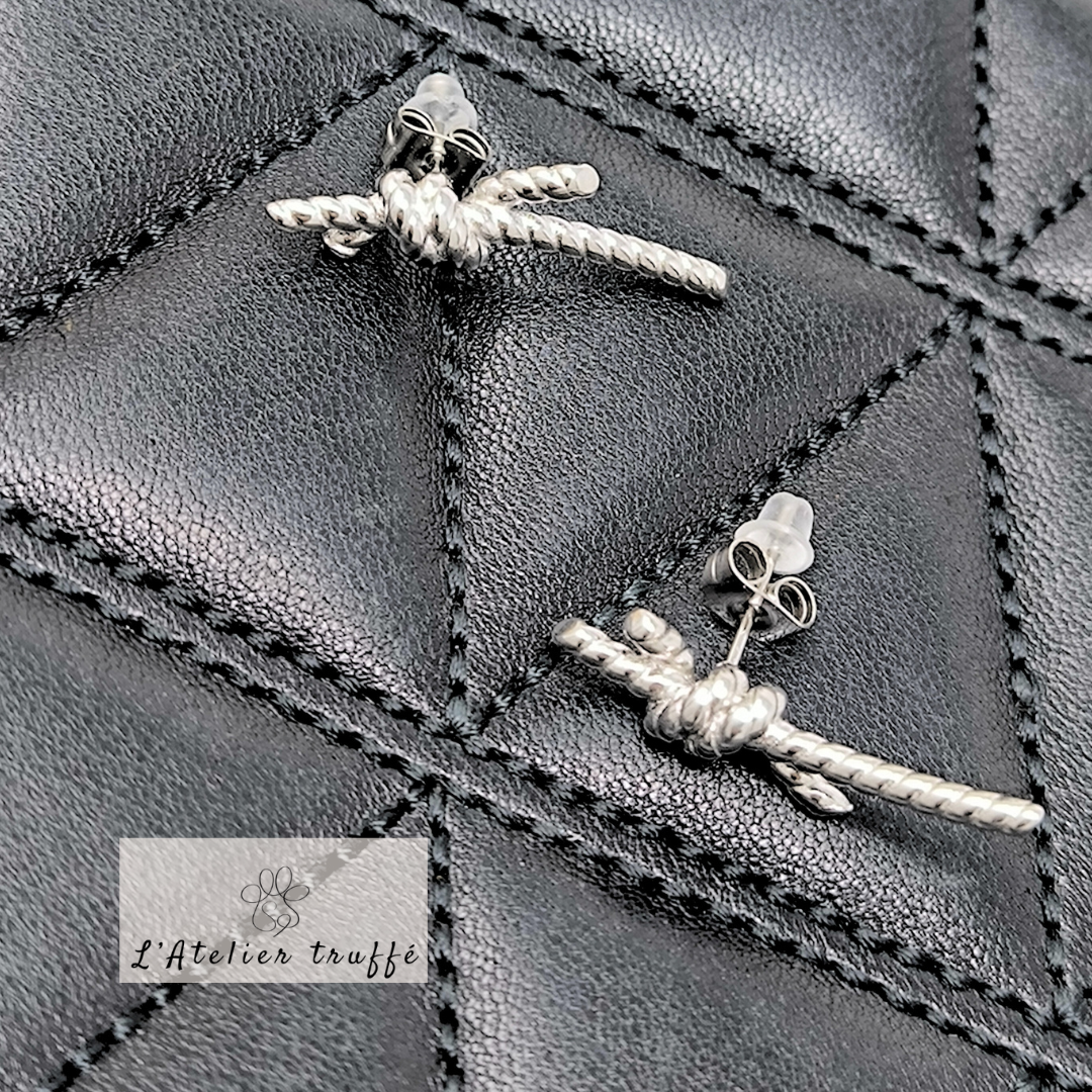 Boucles d’oreilles “Nœud d’Argent” – Bohm Paris