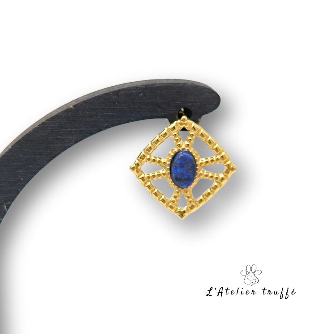 Boucles d’oreilles “Élégia Bleue” – Bohm Paris