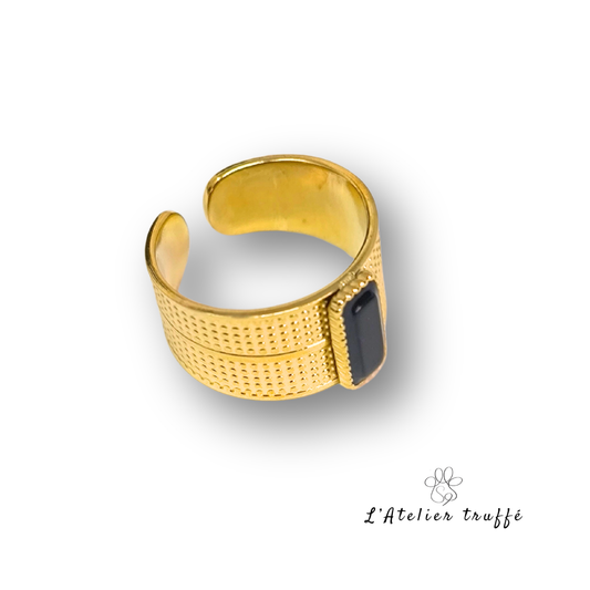 Bague “Aube Noire” – Bohm Paris