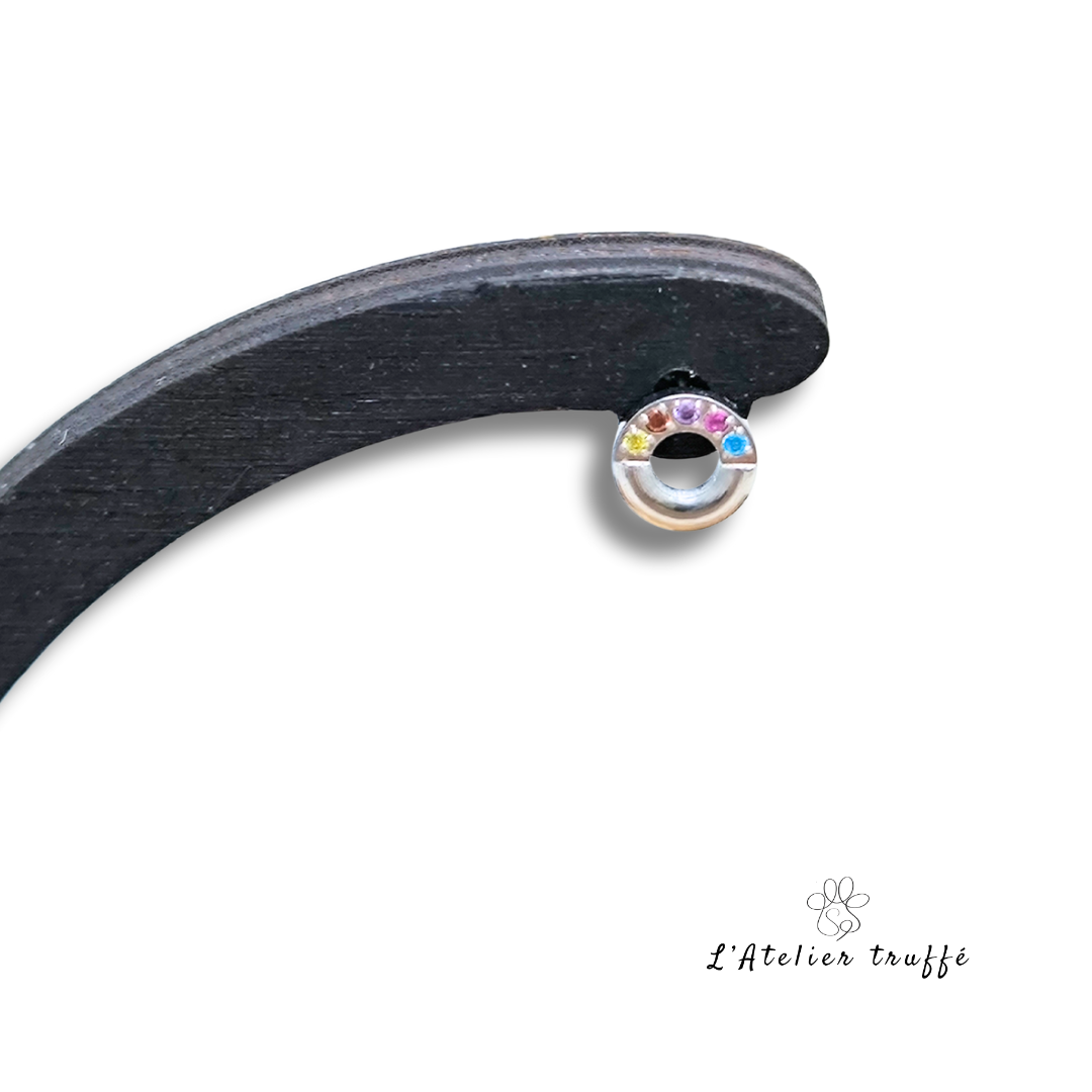 Boucles d’oreilles “Arc-en-Ciel Doré” – Bohm Paris