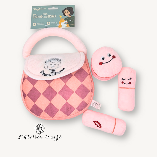 👜 Jouet kawaii pour chien – Sac à main & accessoires (pouet)