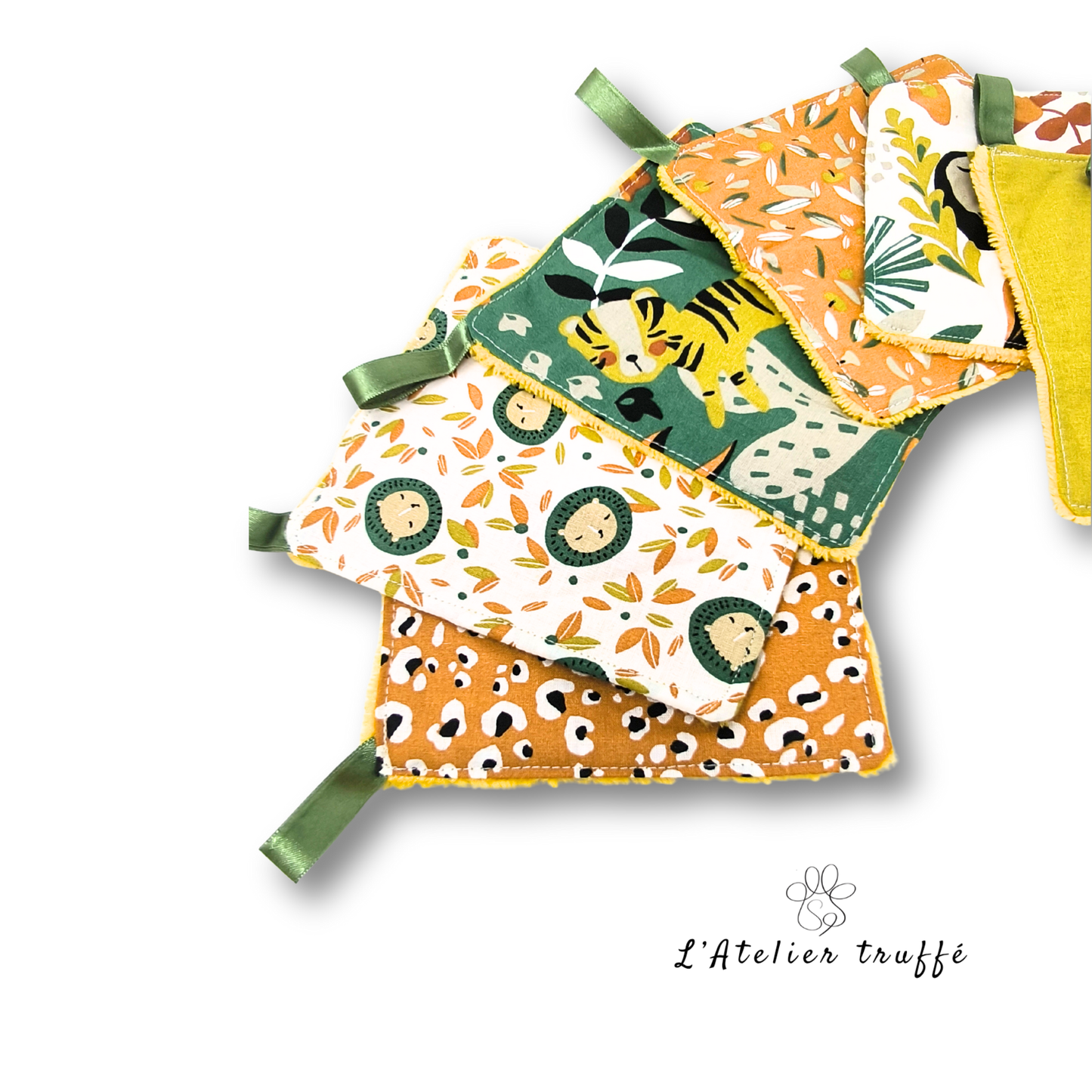 🐯 Lingettes “Petit Sauvage” – Création artisanale unique