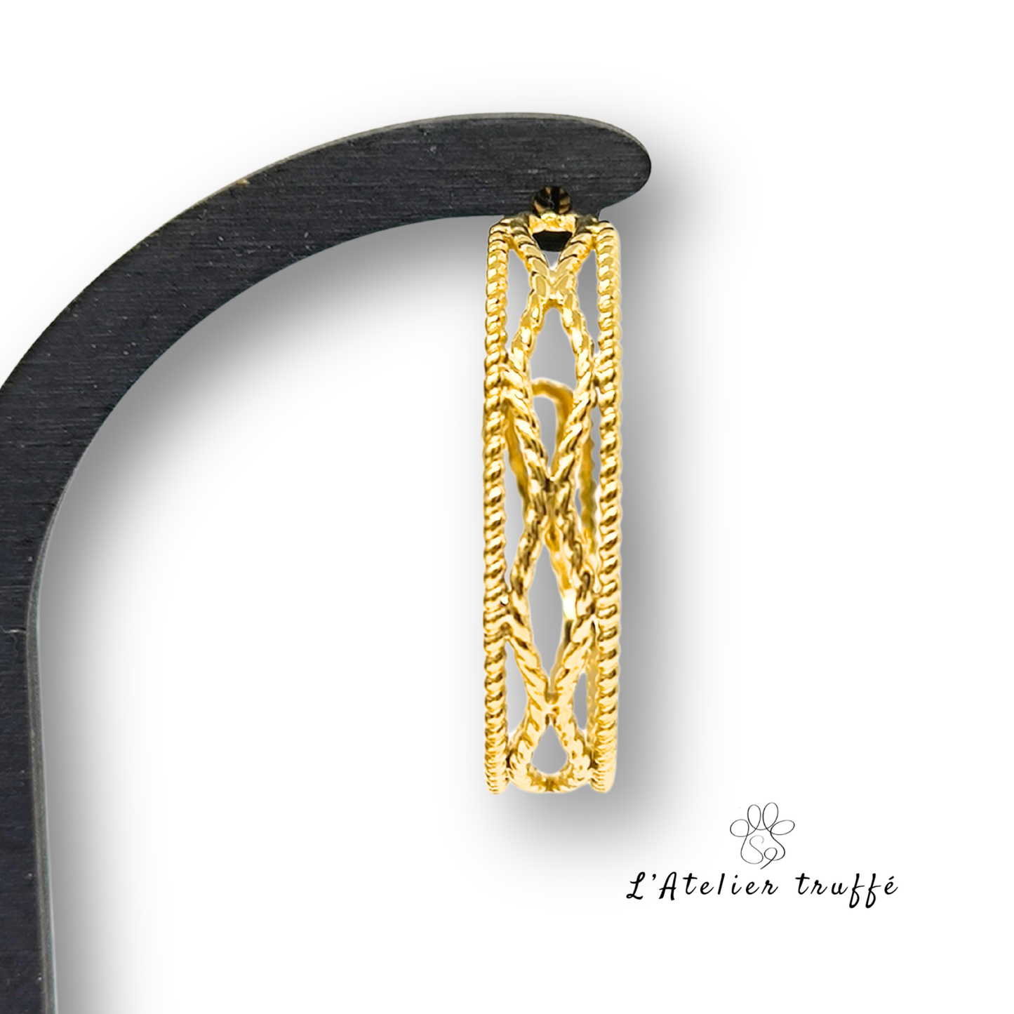 Boucles d’oreilles "Éclat Doré" – Bohm Paris